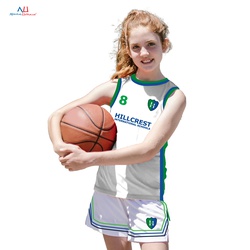 Stripes Round-Neck Basketball Jersey