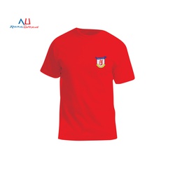 Oshwal Academy Girls Red T-Shirt