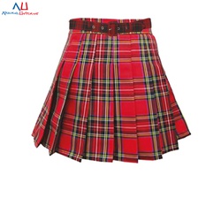 Herald International School Red Plaid Girls Short Skirt