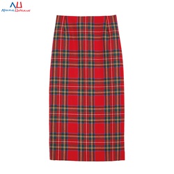 Herald International School Red Plaid Girls  Long Skirt