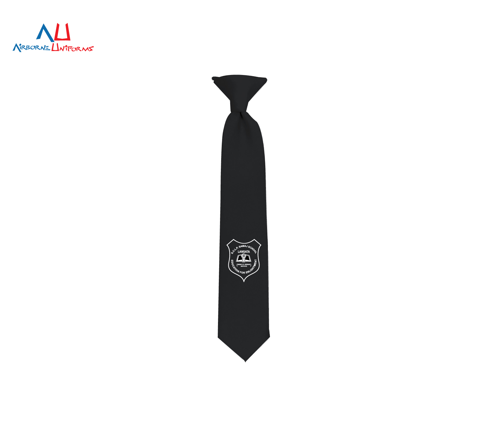 SCLP Samaj Senior School Black Boys Tie Airborne Uniforms